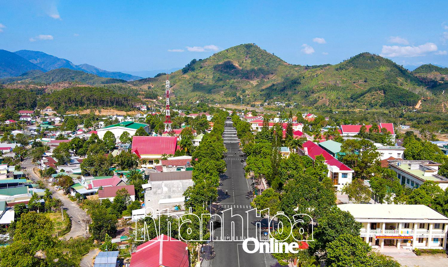 Xã Khánh Sơn đã đạt chuẩn nông thôn mới.