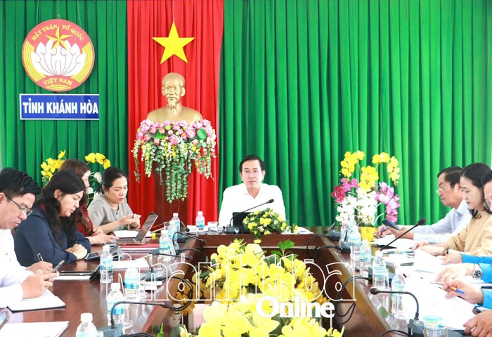 Khẩn trương xây dựng, hoàn thành kế hoạch đại hội Mặt trận cấp tỉnh