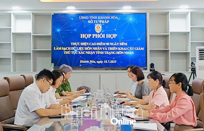 Khánh Hòa hoàn thành rà soát, cập nhật dữ liệu hôn nhân trên địa bàn tỉnh