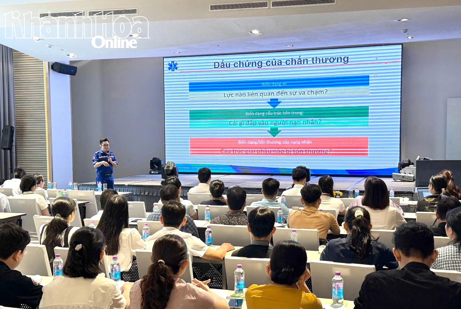 Các học viên được cập nhật kiến thức về sơ, cấp cứu.