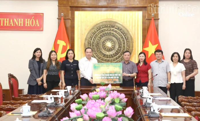 Tỉnh Khánh Hòa ủng hộ Thanh Hóa 1 tỷ đồng khắc phục hậu quả lũ lụt