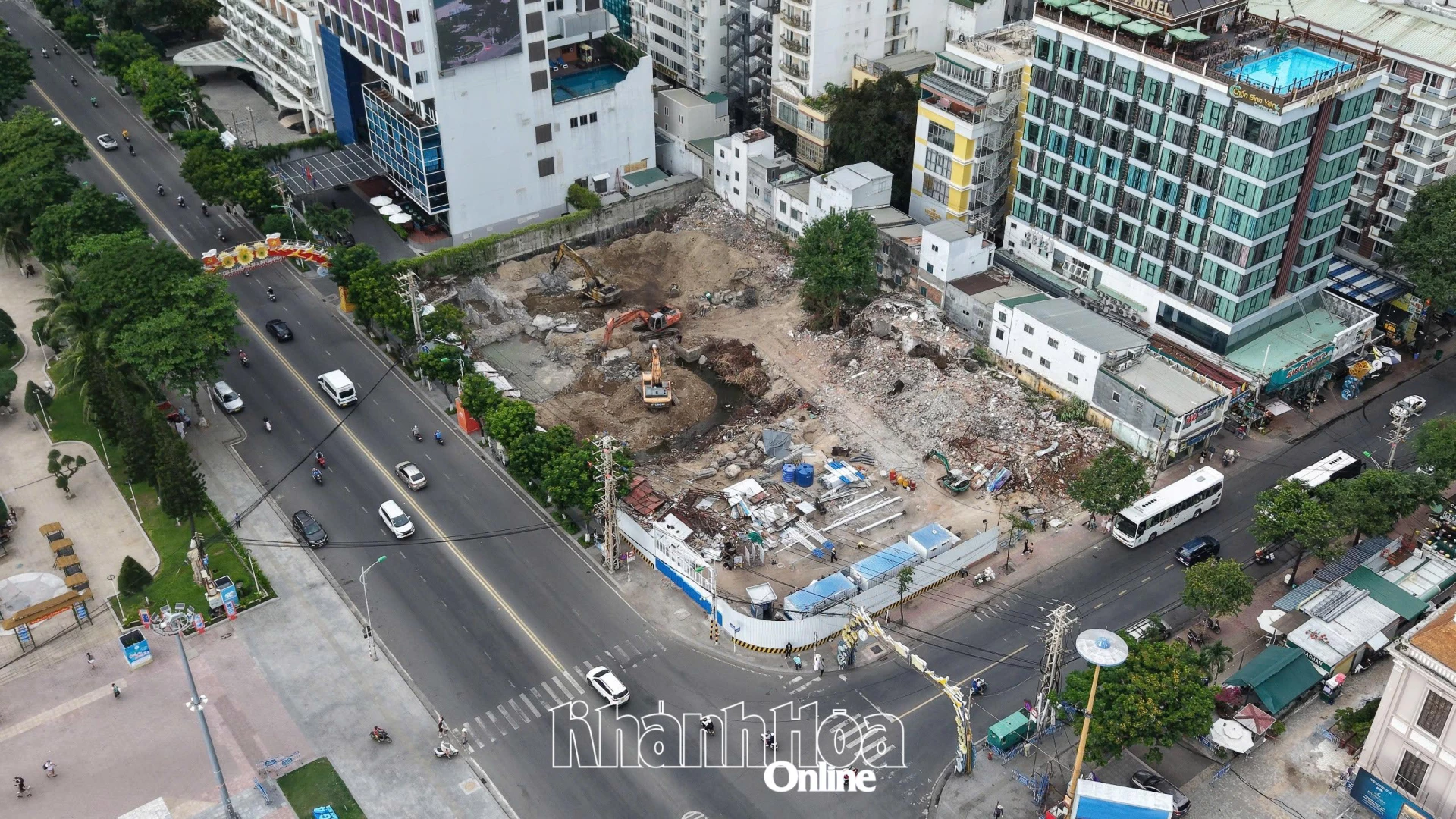 Khu đất 48-48A Trần Phú có vị trí đắc địa 2 mặt tiền.