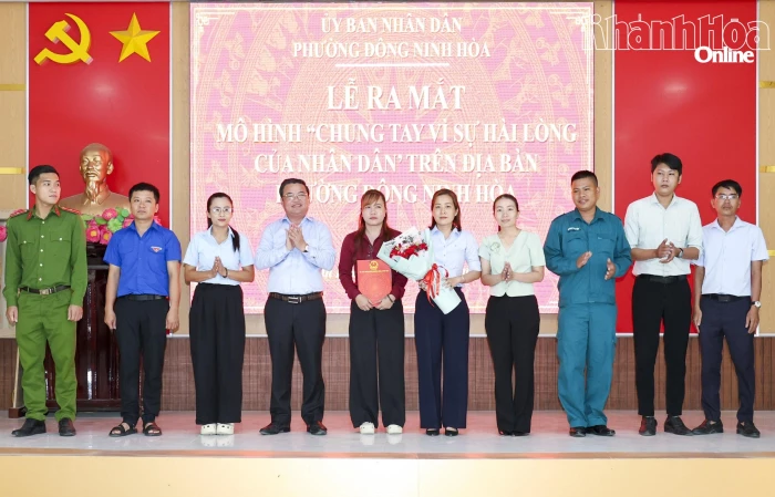 Phường Đông Ninh Hòa ra mắt mô hình "Chung tay vì sự hài lòng của người dân"