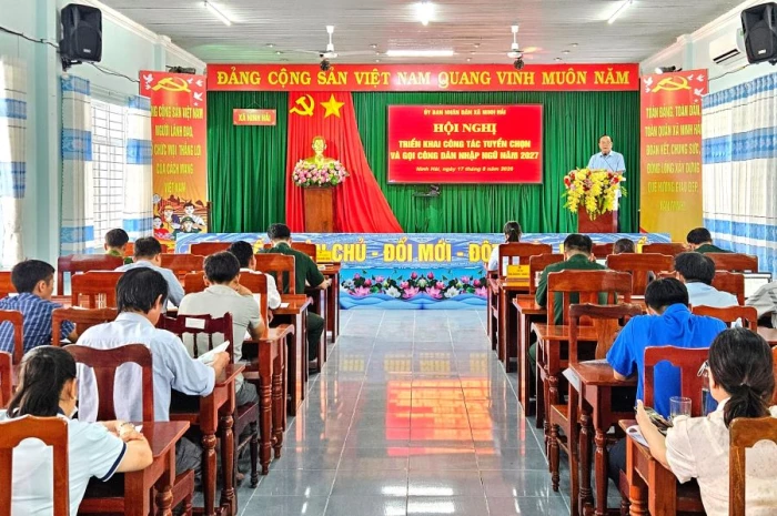 Xã Ninh Hải triển khai công tác tuyển chọn và gọi công dân nhập ngũ năm 2027