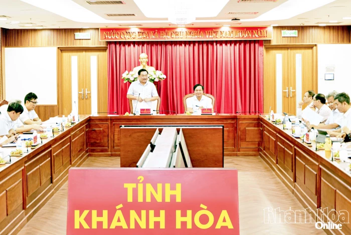 Bộ Nông nghiệp và Môi trường làm việc với UBND tỉnh Khánh Hòa về Dự án muối Quán Thẻ