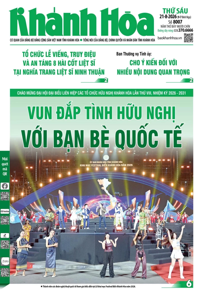 Đọc báo in số 8007 ngày 21/8/2026