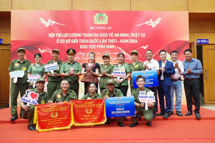 [Video] Đội thi an ninh trật tự cơ sở Khánh Hòa tiến đến Hội thi toàn quốc lần thứ I năm 2026