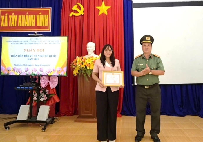 Xã Tây Khánh Vĩnh tổ chức Ngày hội Toàn dân bảo vệ an ninh Tổ quốc năm 2026