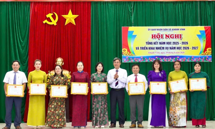 Xã Khánh Vĩnh triển khai nhiệm vụ năm học 2026 - 2027