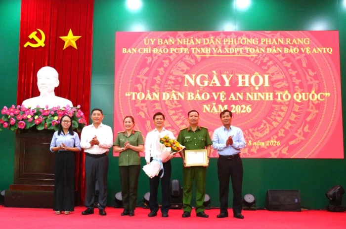 Phường Phan Rang tổ chức Ngày hội Toàn dân bảo vệ an ninh Tổ quốc năm 2026