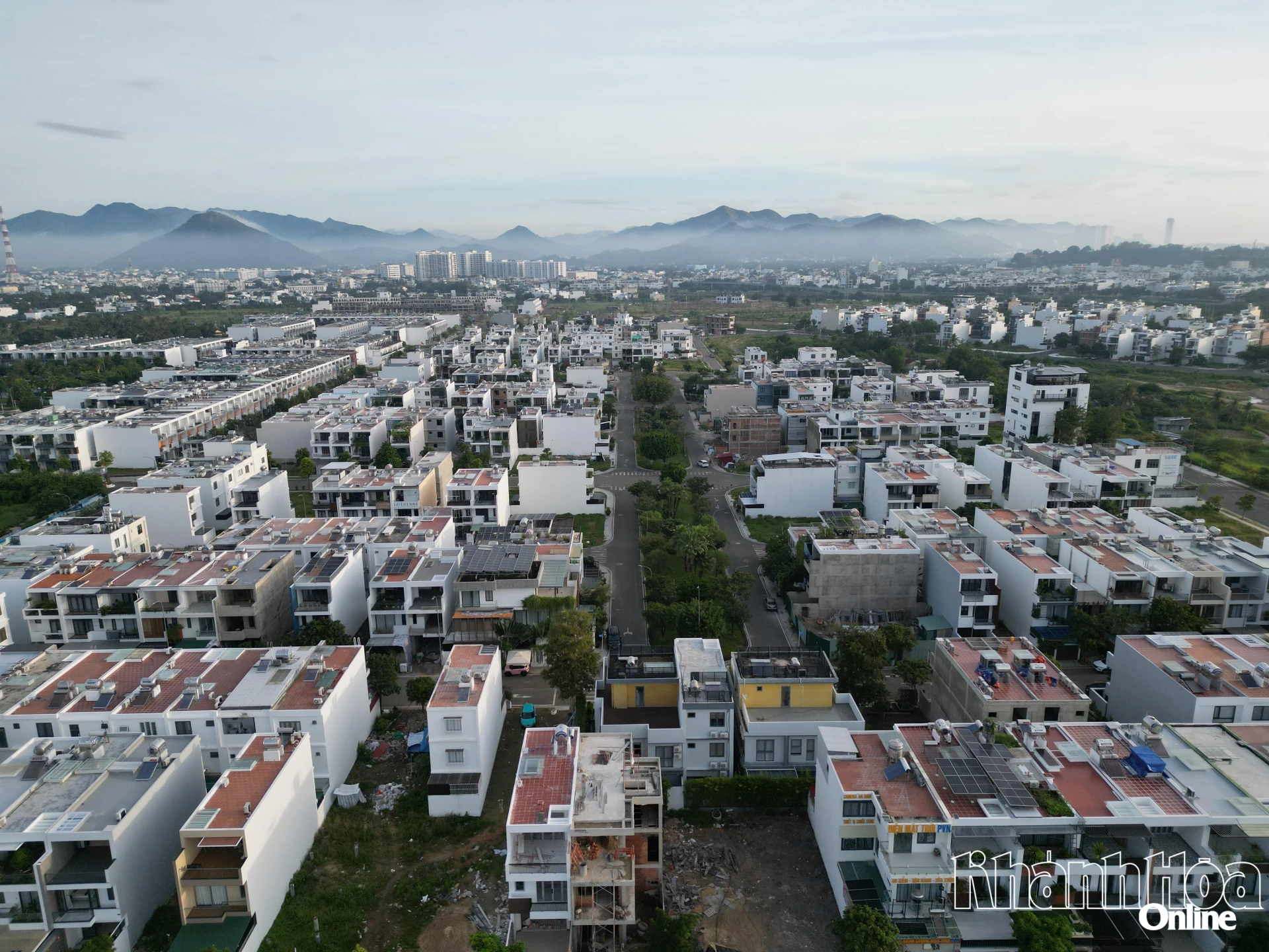 Một góc phường Nam Nha Trang nhìn từ trên cao.