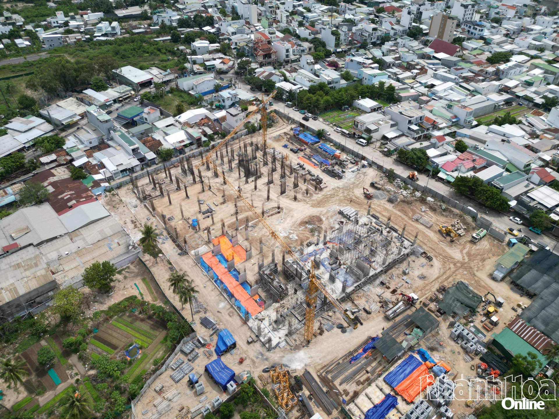 Dự án Nhà ở xã hội Vĩnh Hải đang được triển khai thi công.