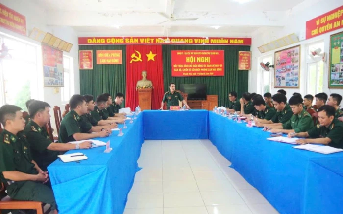 Bộ đội Biên phòng tỉnh Khánh Hòa tổ chức đối thoại dân chủ với cán bộ, chiến sĩ