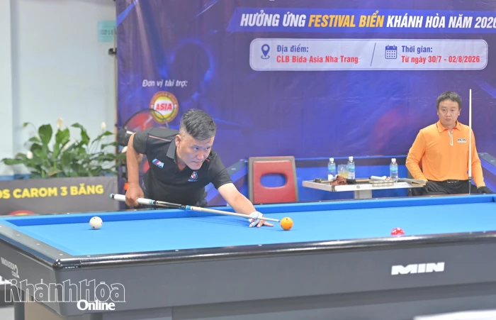 Bế mạc Giải vô địch billiards carom 3 băng Đại hội Thể dục thể thao tỉnh Khánh Hòa lần thứ I