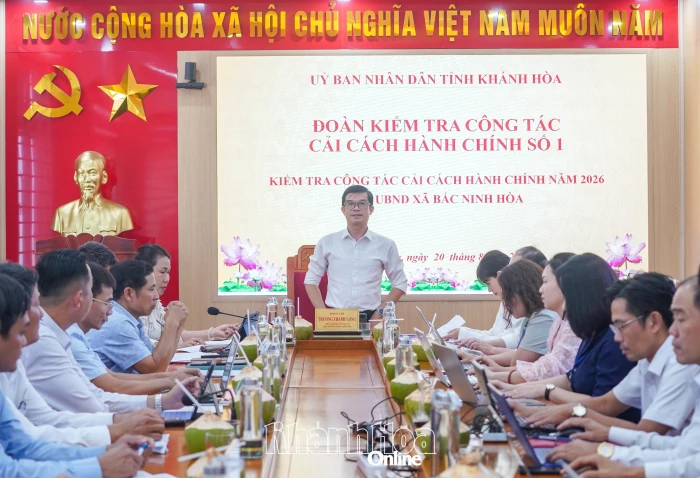 Kiểm tra công tác cải cách hành chính tại xã Bắc Ninh Hòa