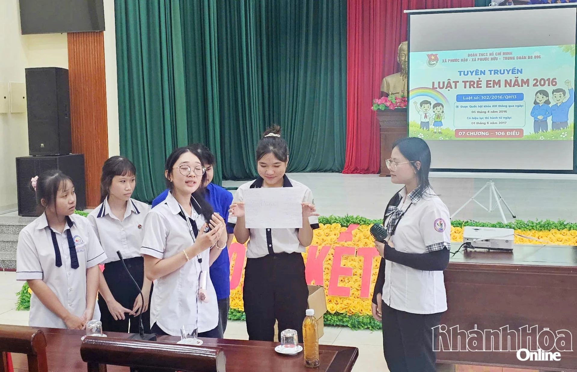 Hoạt động tuyên truyền Luật Trẻ em và các chính sách pháp luật liên quan đến trẻ em.