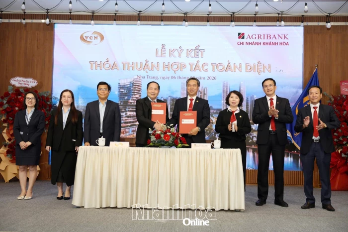 Agribank Chi nhánh Khánh Hòa và Công ty Cổ phần Đầu tư VCN: Ký kết thỏa thuận hợp tác toàn diện và hợp đồng tín dụng tài trợ vốn đầu tư Dự án Nhà ở xã hội VCN Vĩnh Hải