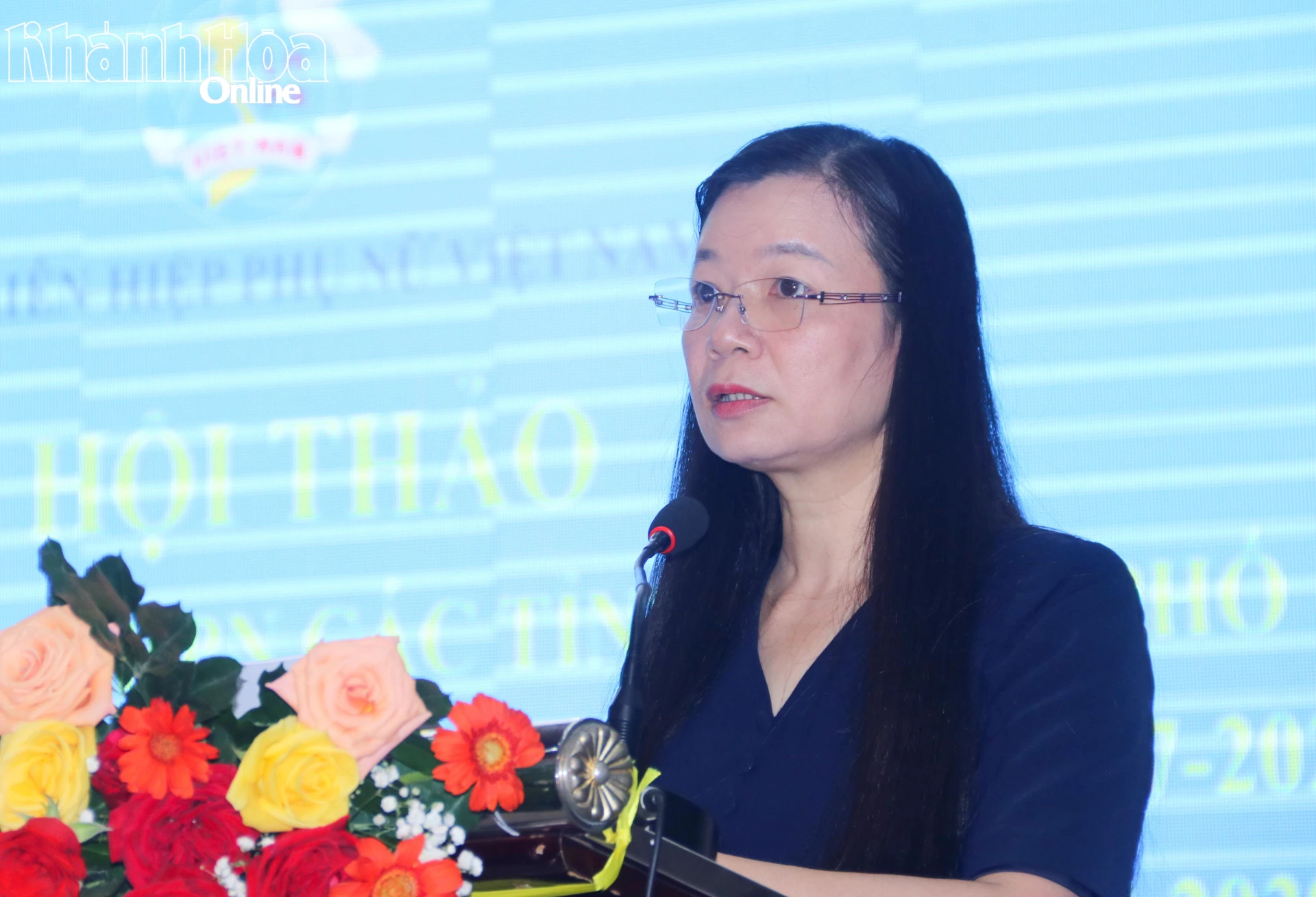 Đồng chí Nguyễn Thị Thu Hiền phát biểu khai mạc.
