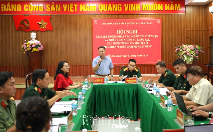 Phường Bắc Nha Trang tổ chức xem xét, thống nhất các nguồn tin về liệt sĩ, mộ liệt sĩ