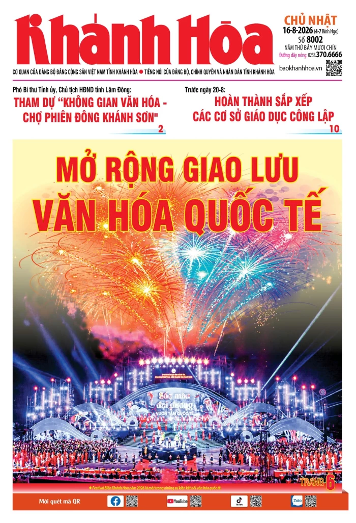 Đọc báo in số 8002 ngày 16/8/2026