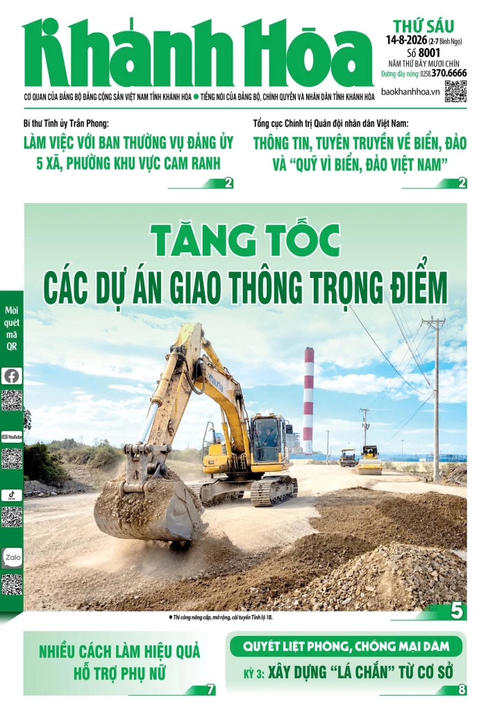 Đọc báo in số 8001 ngày 14/8/2026