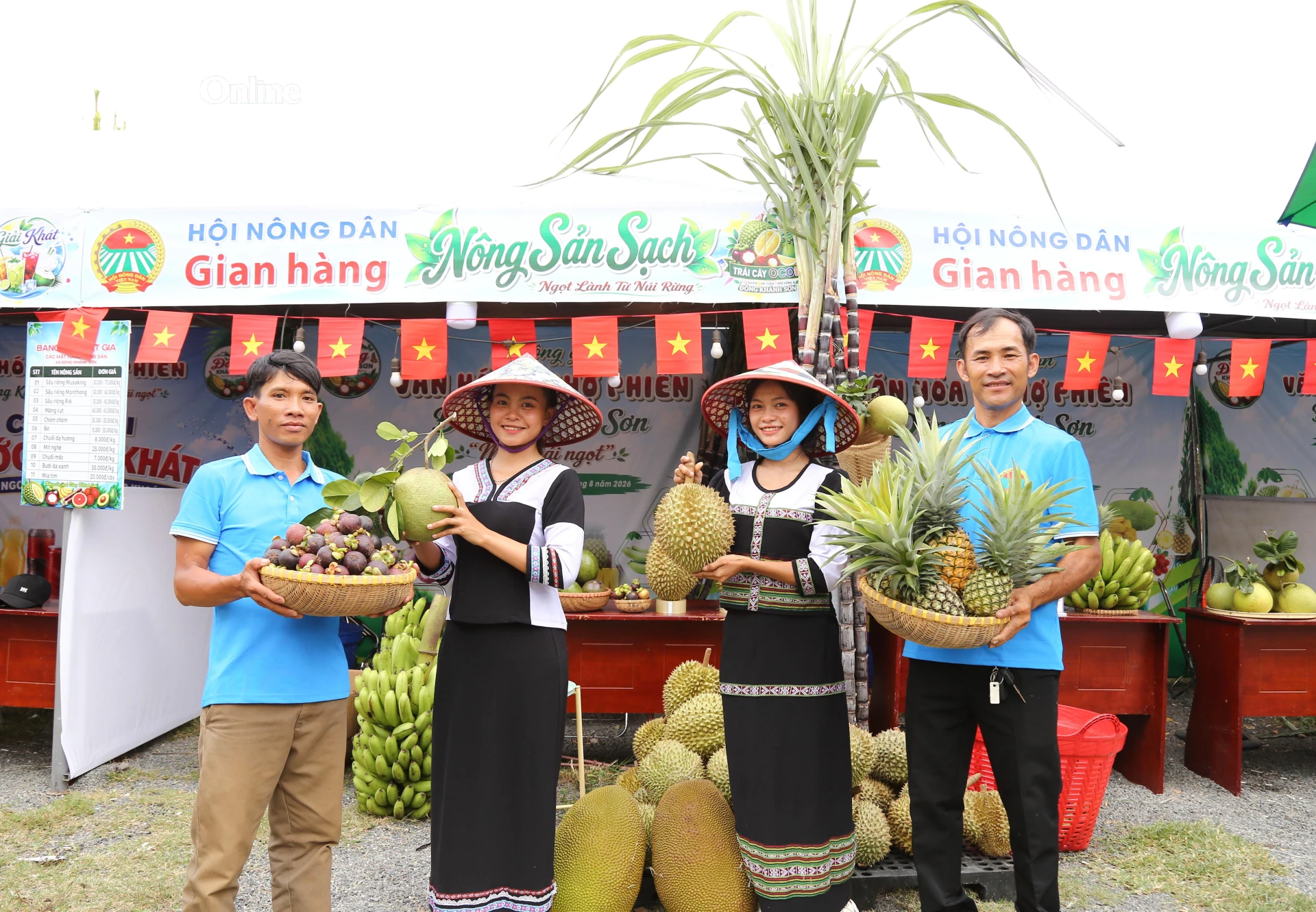Các nông sản đặc trưng của nông dân xã Đông Khánh Sơn
