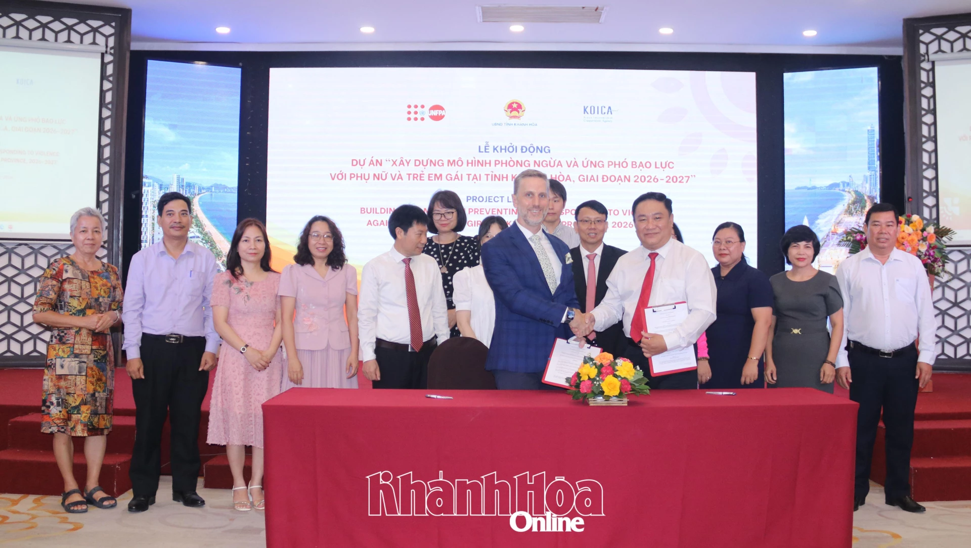 Ký kết thỏa thuận hợp tác giữa tỉnh Khánh Hòa và Quỹ Dân số Liên hợp quốc tại Việt Nam trong triển khai dự án “Xây dựng mô hình phòng ngừa và ứng phó bạo lực với phụ nữ và trẻ em gái tại tỉnh Khánh Hòa, giai đoạn 2026 - 2027”.