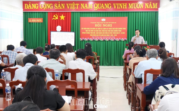Tập huấn nâng cao năng lực giám sát thực hiện chương trình mục tiêu quốc gia năm 2026 cho 4 xã khu vực phía nam tỉnh