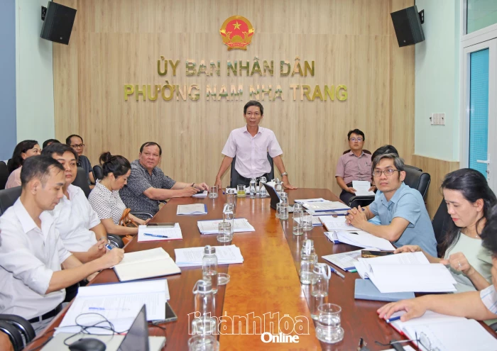 Phường Nam Nha Trang xem xét báo cáo đề xuất chủ trương đầu tư 3 dự án