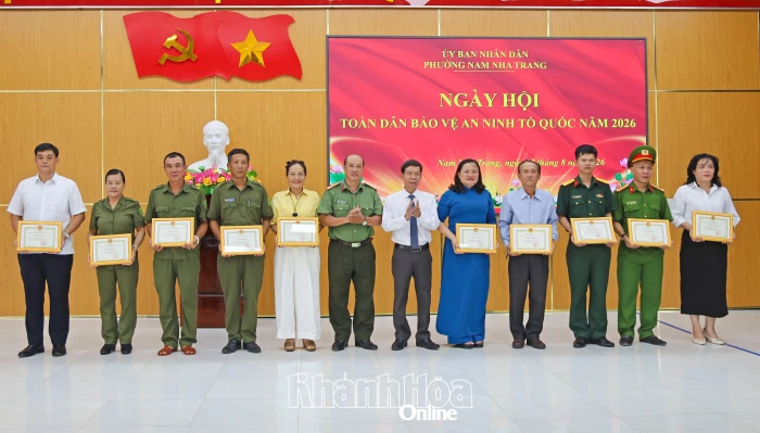 Phường Nam Nha Trang tổ chức Ngày hội Toàn dân bảo vệ an ninh Tổ quốc năm 2026