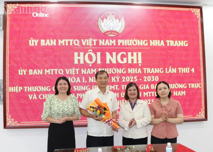 Ủy ban MTTQ Việt Nam phường Nha Trang bổ sung Phó Chủ tịch Ủy ban MTTQ Việt Nam phường