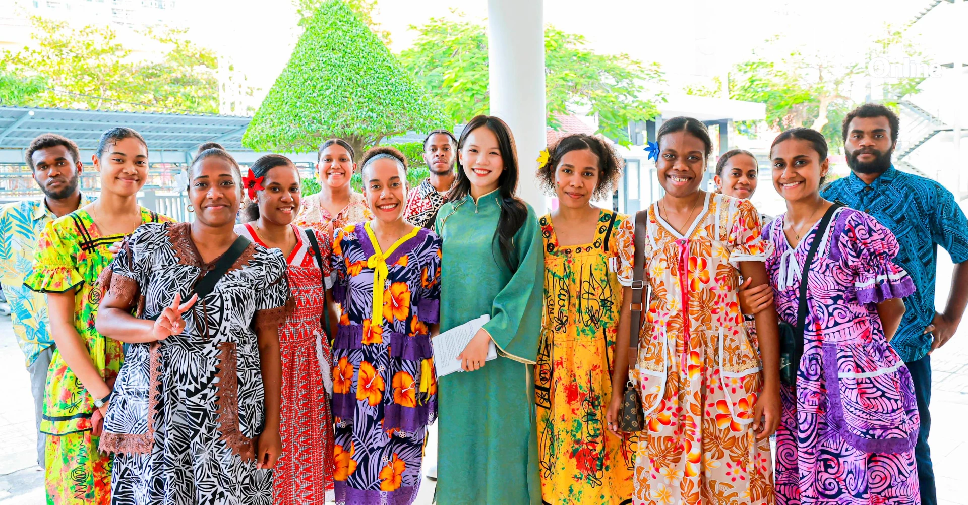 Những sinh viên đến từ đảo quốc Vanuatu đang học tập tại tỉnh Khánh Hòa.