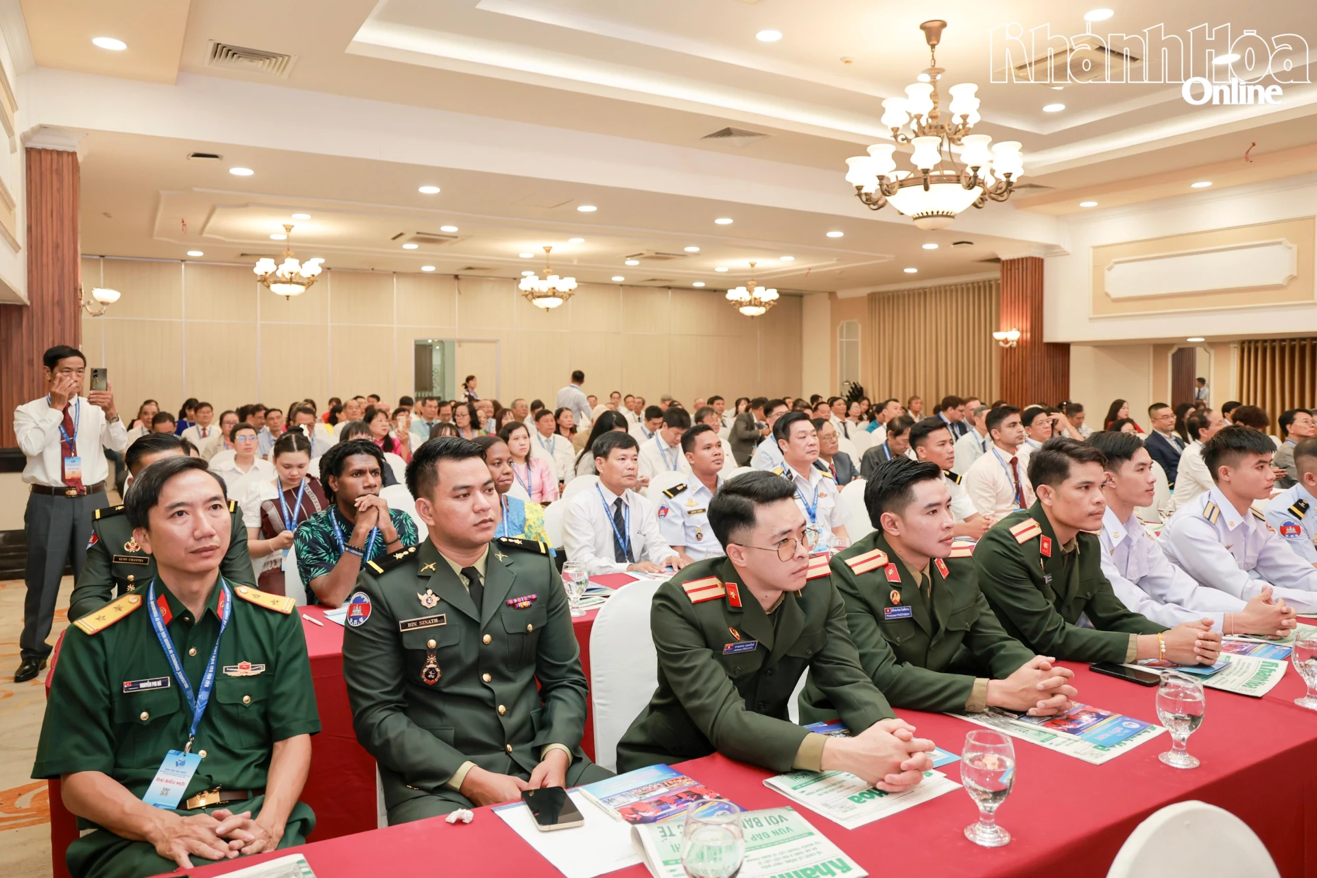 Học viên nước ngoài đang học tập trên địa bàn tỉnh tham dự đại hội.

