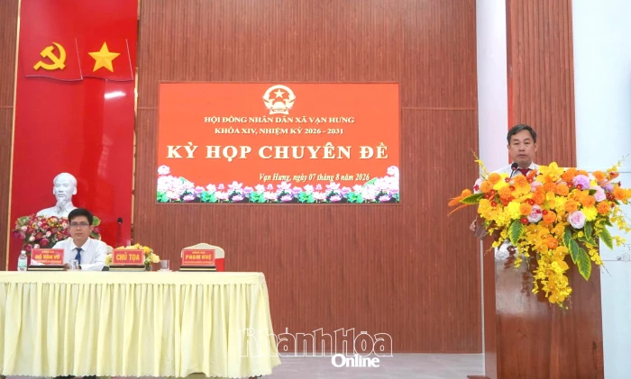 HĐND xã Vạn Hưng tổ chức Kỳ họp chuyên đề
