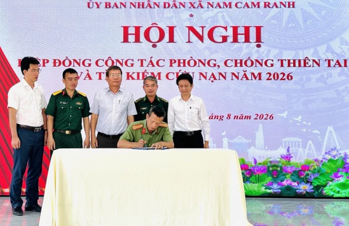 Xã Nam Cam Ranh triển khai công tác phòng, chống thiên tai và tuyển quân năm 2027