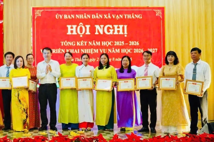 Xã Vạn Thắng triển khai nhiệm vụ năm học 2026 - 2027
