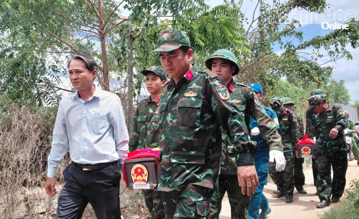 Tổ chức cất bốc, quy tập 8 hài cốt liệt sĩ về Nghĩa trang liệt sĩ Ninh Thuận