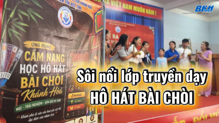 [Video] Sôi nổi lớp truyền dạy hô hát bài chòi