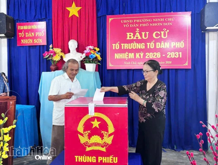 Phường Ninh Chử tổ chức bầu cử tổ trưởng tổ dân phố nhiệm kỳ 2026 - 2031