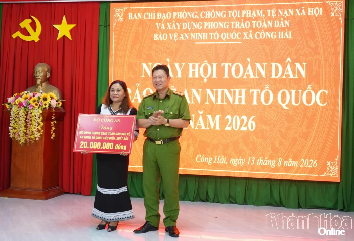 Xã Công Hải tổ chức Ngày hội Toàn dân bảo vệ an ninh Tổ quốc năm 2026