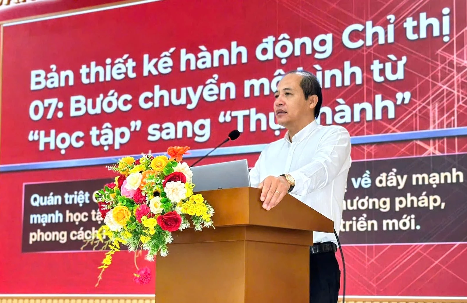 Ông Trần Văn Phải phổ biến, quán triệt nội dung cốt lõi của Chỉ thị số 07.