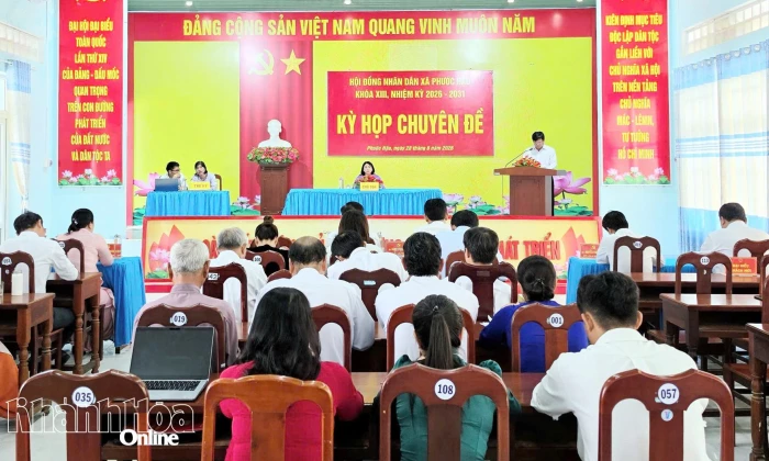 Kỳ họp chuyên đề HĐND xã Phước Hậu khóa XIII