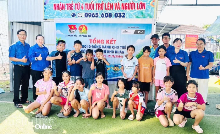 Tổng kết “Lớp bơi 0 đồng” dành cho trẻ em có hoàn cảnh khó khăn