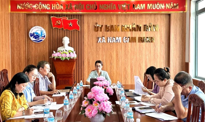 Tỷ lệ hồ sơ giải quyết trước và đúng hạn của xã Nam Cam Ranh đạt tỷ lệ 99,56%
