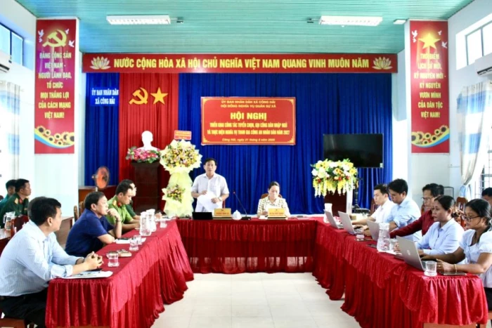 Xã Công Hải triển khai công tác tuyển chọn, gọi công dân nhập ngũ năm 2027
