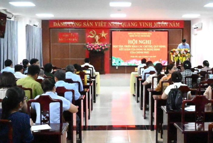 Xã Thuận Bắc triển khai các văn bản mới của Trung ương