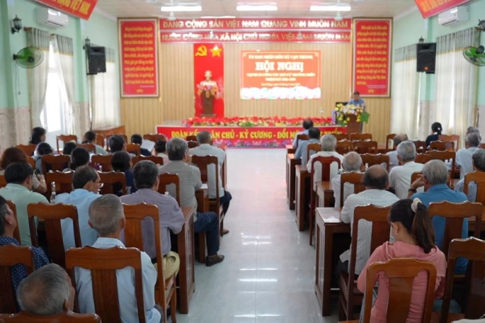 Xã Vạn Thắng tập huấn công tác bầu cử trưởng thôn 