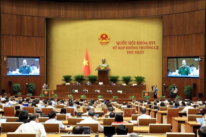 Quốc hội họp sáng 8/8/2026. Ảnh: Tuấn Anh/TTXVN