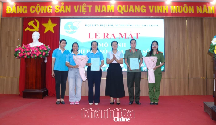 Hội Liên hiệp Phụ nữ phường Bắc Nha Trang ra mắt các mô hình “Chi hội Phụ nữ số”, “Gia đình số”