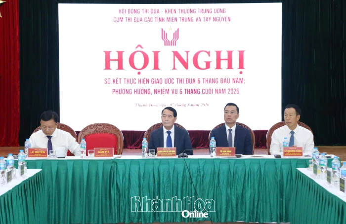 Cụm thi đua các tỉnh miền Trung - Tây Nguyên sơ kết thi đua 6 tháng đầu năm